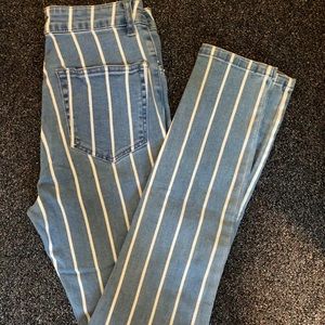 Forever 21 Striped Jeans